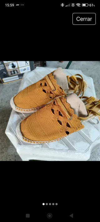 Sandalias Castañer Naranja/ mostaza.