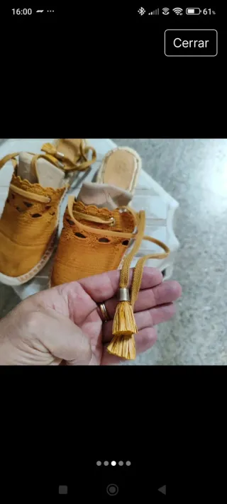 Sandalias Castañer Naranja/ mostaza.