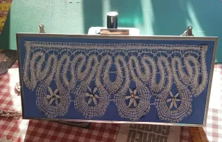 Bolso  de fiesta exclusivo adornos de encaje