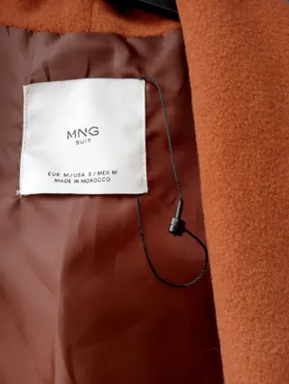 Abrigo chaleco MNG marrón