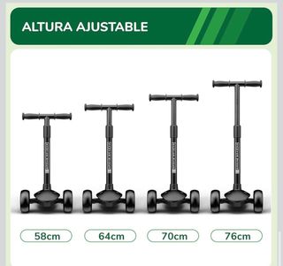 Patinete infantil 3 ruedas ajustable