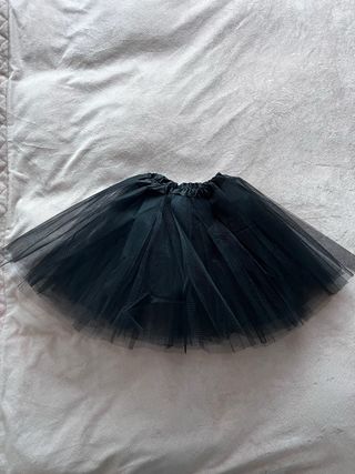 Tutu negro liso 30cm Brillantes
