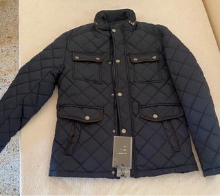 Chaqueta acolchada azul talla L