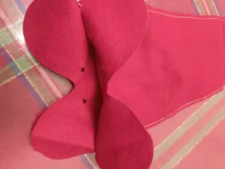 Calza befana coniglio feltro 67x17cm