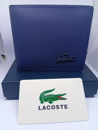 Cartera Lacoste Azul Marino Nueva