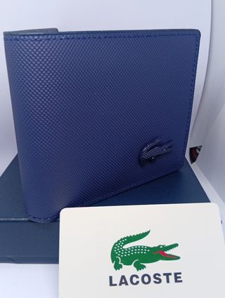 Cartera Lacoste Azul Marino Nueva