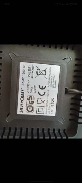 Batidora Amasadora Silvercrest