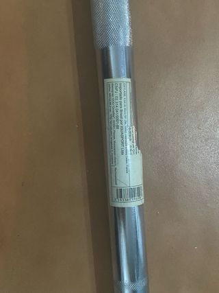 Barra de pesas cromada