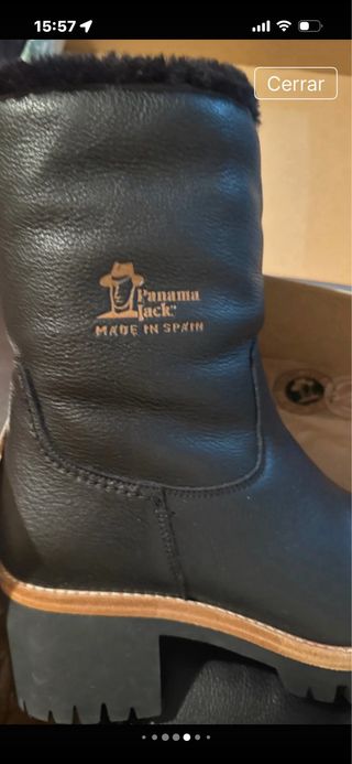 Botines Panamá negros con forro