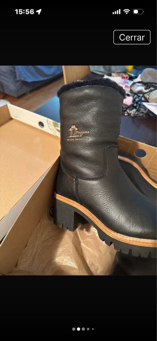 Botines Panamá negros con forro