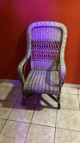 Silla de mimbre