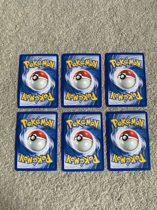 Lotto 6 carte Pokemon Trainer