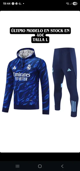 Conjunto Deportivo Real Madrid Adidas Talla M
