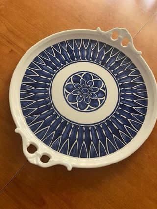 Bandeja Vista Alegre Porcelana Azul y Blanca