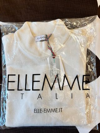 Maglione donna collo alto taglia L color panna