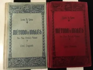 Lote di Libri di Grammatica e Dizionario Inglese Vintage