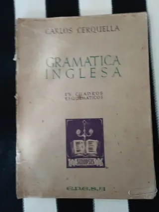 Lote di Libri di Grammatica e Dizionario Inglese Vintage