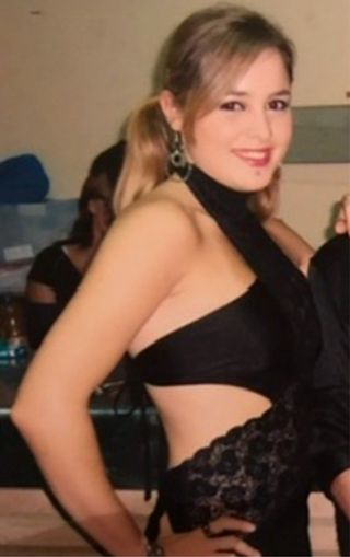 Vestido largo negro encaje