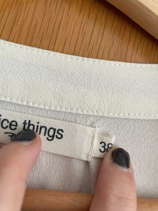 Blusa Nice Things Blanca Talla S