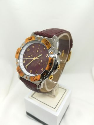 Reloj Cronógrafo Vintage TERMIDOR 1990 Oro/Rojo