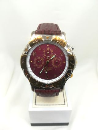 Reloj Cronógrafo Vintage TERMIDOR 1990 Oro/Rojo