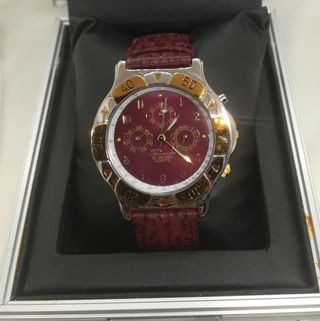 Reloj Cronógrafo Vintage TERMIDOR 1990 Oro/Rojo