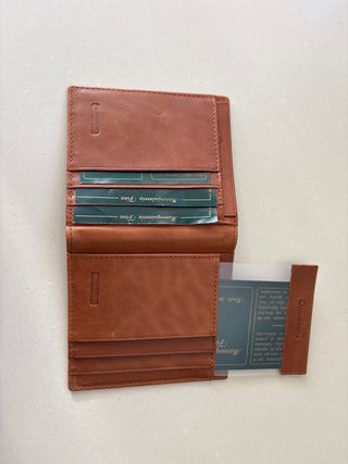 Billetera de piel Marrón