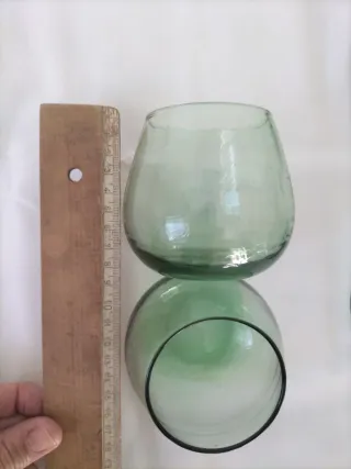 Vecchi bicchieri in cristallo, servizio vintage