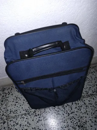 Maleta trolley azul