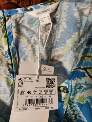 Vestido Springfield estampado paisley