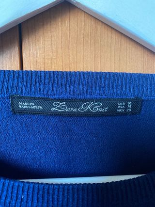 Jersey Zara Azul Talla M