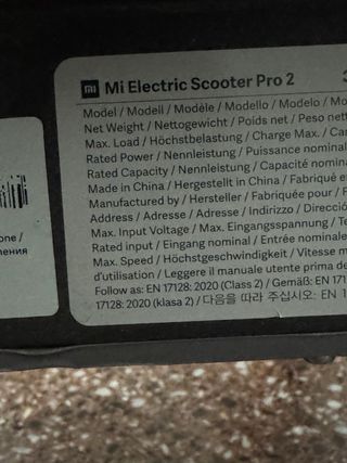 Patinete Eléctrico Xiaomi Pro 2