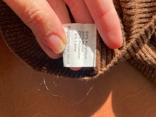 Jersey cuello largo marrón