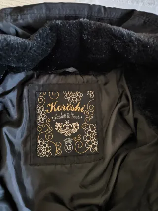 Chaqueta Koroshi Negra Talla XS