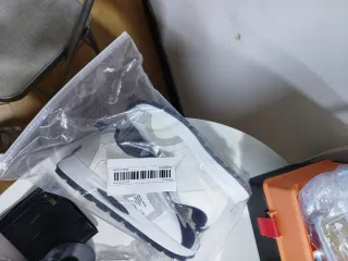 Scarpe Sportive Bianche e Blu