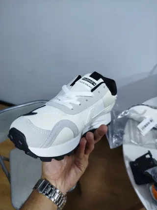 Scarpe Sportive Bianche e Blu