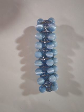 3 braccialetti neri e blu