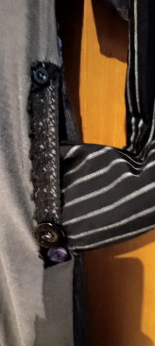 Vestido Desigual Azul y Gris