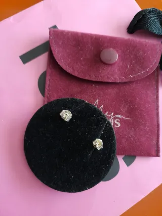 Pendientes Tous Oso Perla de lata Plata