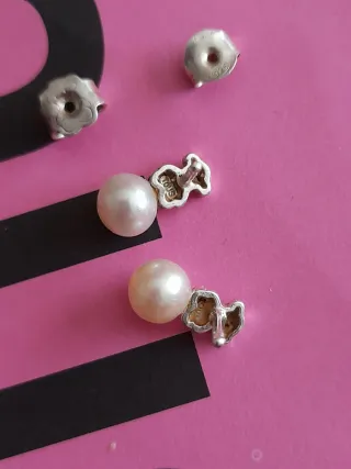 Pendientes Tous Oso Perla de lata Plata