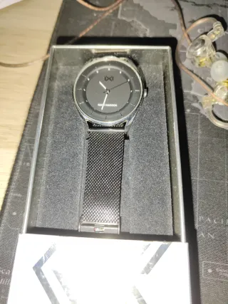 Reloj Mark Maddox Negro y Plateado