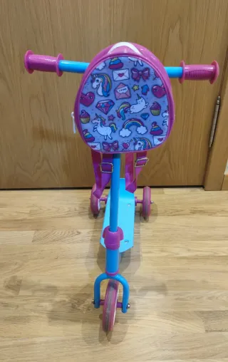 Patinete 3 Ruedas Unicornios Rosa y Azul