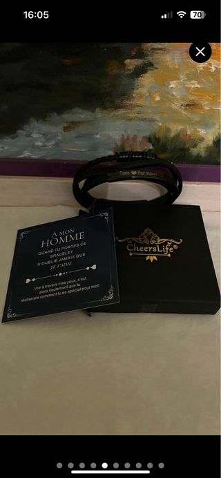 Bracciale CheersLife nero per uomo