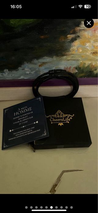 Bracciale CheersLife nero per uomo