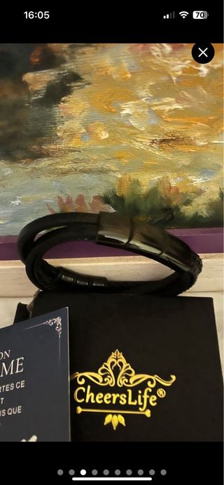 Bracciale CheersLife nero per uomo