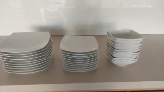 Vajilla porcelana blanca - Juego completo