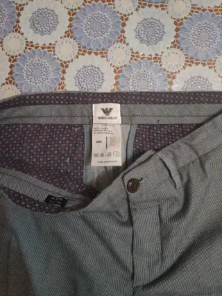 Pantalone Giorgio Armani Uomo Grigio