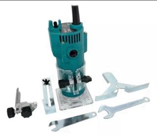 Fresadora compacta con accesorios