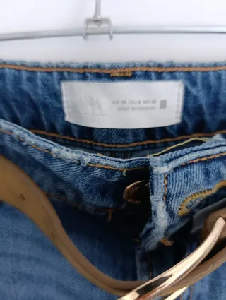 Jeans wide leg cropped Zara