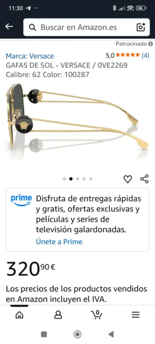 Occhiali da sole Versace da uomo originali